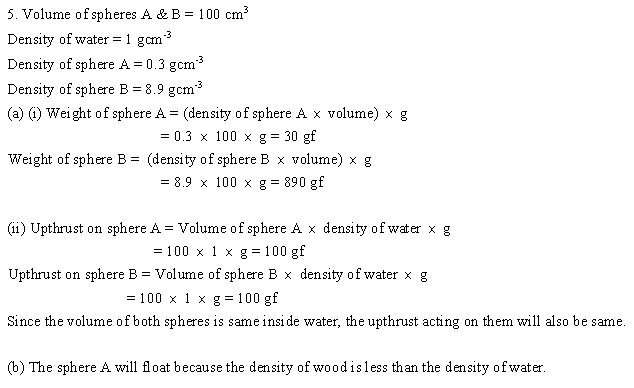 Numerical 5 ICSE 9th physics