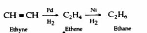 Convert ethyne to ethane