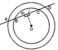 (a) In the figure (i) given below, a line l intersects two concentric circles at the points A, B, C and D. Prove that AB = CD.