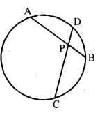 In the given figure, two chords AB and CD of a circle intersect at P. If AB = CD, prove that arc AD = arc CB.
