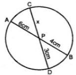 In a circle, two chords AB and CD intersect each other at P internally.