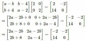 ML aggarwal class-10 matrices Chapter-test ans-9