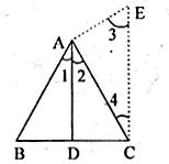 In the figure (2) given below AD is bisector of ∠BAC. If AB = 6 cm, AC = 4 cm and BD = 3cm, find BC