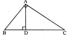 21. In the given figure, ∠A = 90° and AD ⊥ BC If BD = 2 cm and CD = 8 cm, find AD.