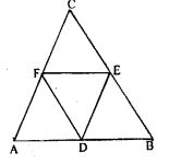 Prove that the four triangles formed by joining in pairs the mid-points of the sides c of a triangle are congruent to each other.
