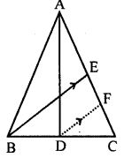 In the adjoining figure, AD and BE are medians of ∆ABC. If DF U BE, prove that CF = 
