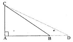 In a ∆ ABC, ∠ A = 90°, CA = AB and D is a point on AB produced. Prove that : DC² – BD² = 2AB. AD.