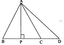 In an isosceles triangle ABC, AB = AC and D is a point on BC produced. Prove that AD² = AC² + BD.CD.