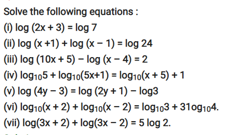 Logarithms ML Aggarwal ICSE 9th Maths Solutions Chapter-9 - ICSEHELP