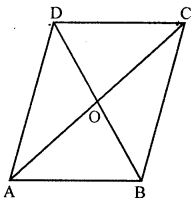 ABCD is a rhombus in which ∠A = 60°. Find the ratio AC : BD.