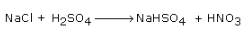 (b) Acids are prepared from salt by the displacement reaction. For example :