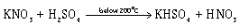 (b) Nitrates when heated with conc. sulphuric acid produce more volatile nitric acid.