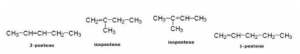 Double bond compound: For example:- In pentene
