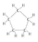 Name a compound of each type and draw the figure. (a) Cyclic compound with single bond