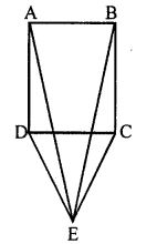 In the figure (i) given below, CDE is an equilateral triangle formed on a side CD of a square ABCD. Show that ∆ADE ≅ ∆BCE and hence, AEB is an isosceles triangle.