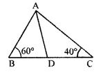 In the figure (1) given below, AD bisects ∠A. Arrange AB, BD and DC in the descending order of their lengths.