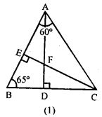 In the figure (1) given below, prove that (i) CF> AF (ii) DC>DF
