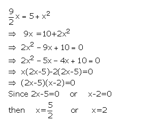 Concise Solutions Quadratic Equations Chapter 5 Icse Maths - Icsehelp