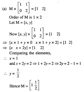 Concise Solutions Matrices Exe-9 C Ans 17a