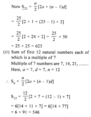 Arithmetic Progression Concise Solutions for ICSE Maths Chapter-10 ...