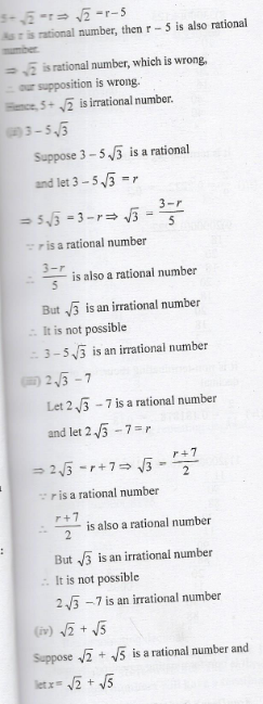 Rational And Irrational Numbers Icse Ml Aggarwal Class 9 Maths