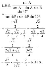 ML aggarwal class-10 Trigonimetrical Ratio of standerd angle chapter 18 img 31