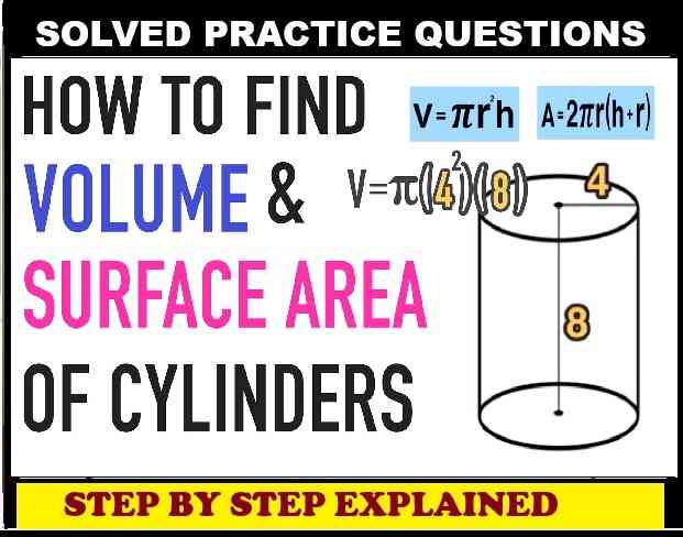 Surface Area and Volume of Cylinder Class 10 Concise Exe-20A ICSE Maths Selina Solutions