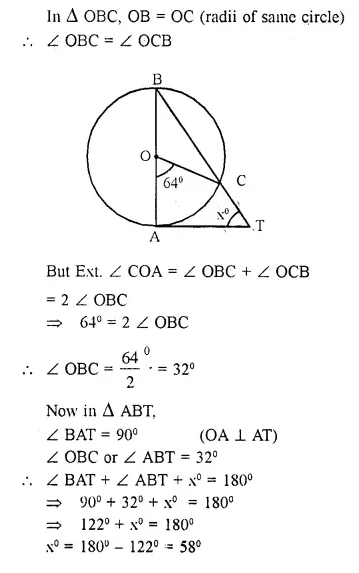 Tangents and Intersecting Chords Chapter-18 Concise Maths Solutions ...