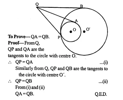 Tangents And Intersecting Chords Chapter 18 Concise Maths Solutions Icsehelp