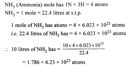 Ans 13 Avogadro' Law Mole Concept Dalal Simplified ICSE Chemistry