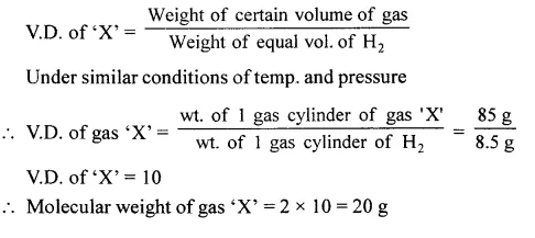 Ans 2 Vapour Density And Molecular Weight Mole Concept Dalal Simplified ICSE Chemistry