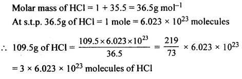 Ans 3 Avogadro' Law Mole Concept Dalal Simplified ICSE Chemistry