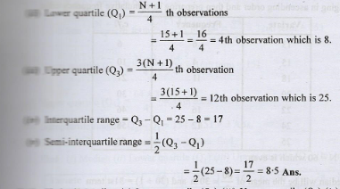 median quartiles and mode class 10 icse