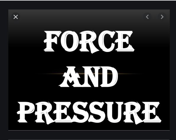 Force and Pressure Selina Physics Solutions ICSE 8th Chapter-3