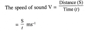 speed of sound formula