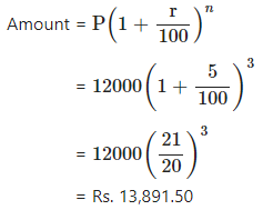 Ans 1 Exercise - 3(A) Compound Interest (Using Formula) ICSE Class-9th Concise
