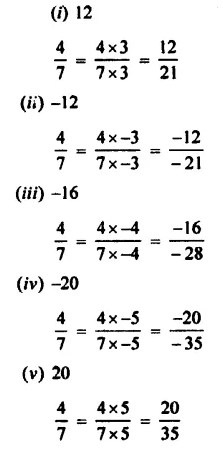 Ans 11 EXERCISE 2 (A) Rational Numbers ICSE Class-7th