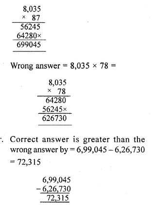 Ans 11 Ex-1 B Number System Class-6th Concise