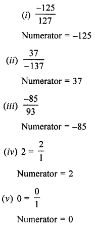 Ans 2 EXERCISE 2 (A) Rational Numbers ICSE Class-7th