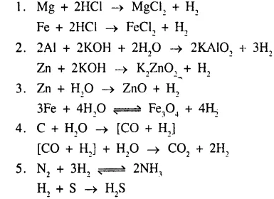 Ans 2 Unit Test Paper 6 Study of The First Element Hydrogen ICSE Class-9