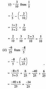 Rational Numbers ICSE Class-7th Concise Selina Maths Solutions - ICSEHELP