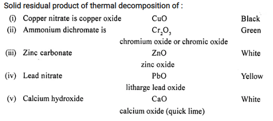 Ans 6 Unit Test Paper 2 Chemical Changes and Reactions ICSE Class-9 Dalal Simplified