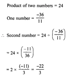 Ans 9 EXERCISE -2 E Rational Numbers ICSE Class-7th