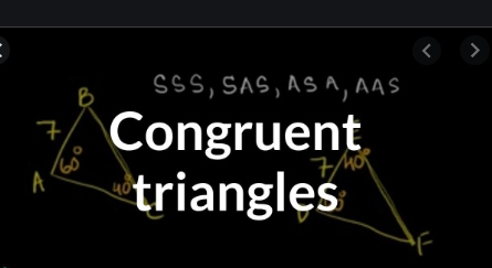 Congruency Congruent Triangles ICSE Class-7th Concise Selina Maths Solutions