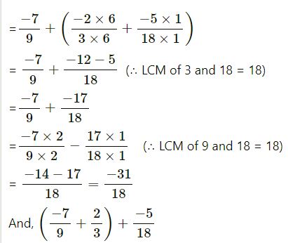 Rational Numbers ICSE Class-8th Concise Selina Solutions Chapter-1 ...