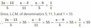 Exe -14 B, Solved Questions of Linear Equations in one Variable Concise Selina ICSE Maths for Class-8th img 5