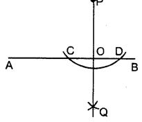 In each of the following, draw perpendicular through point P to the line segment AB :