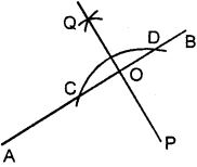 In each of the following, draw perpendicular through point P to the line segment AB :
