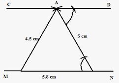 Exercise - 18 A Constructions (Using ruler and compass only) ICSE Class-8th Concise Selina Mathematics img 17