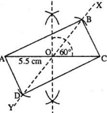 Exercise - 18 A Constructions (Using ruler and compass only) ICSE Class-8th Concise Selina Mathematics img 29